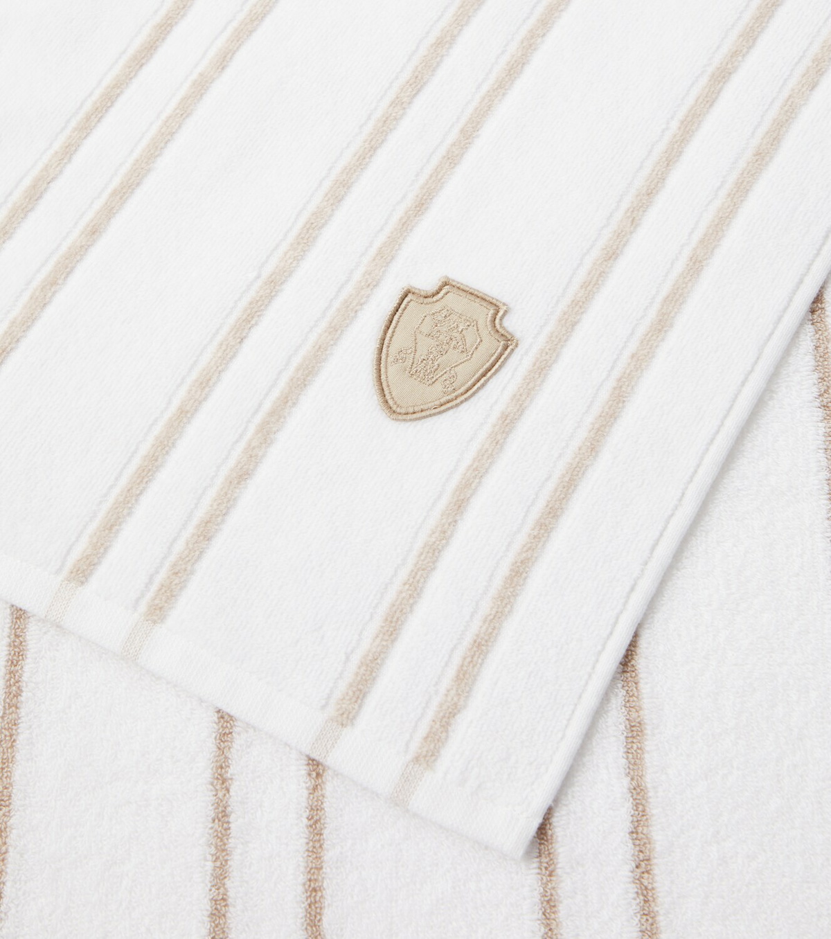 Brunello Cucinelli Striped cotton terry beach towel