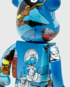 Medicom Bearbrick 400% The Smurfs The Astrosmurf 2 Pack Blue - Mens - Toys