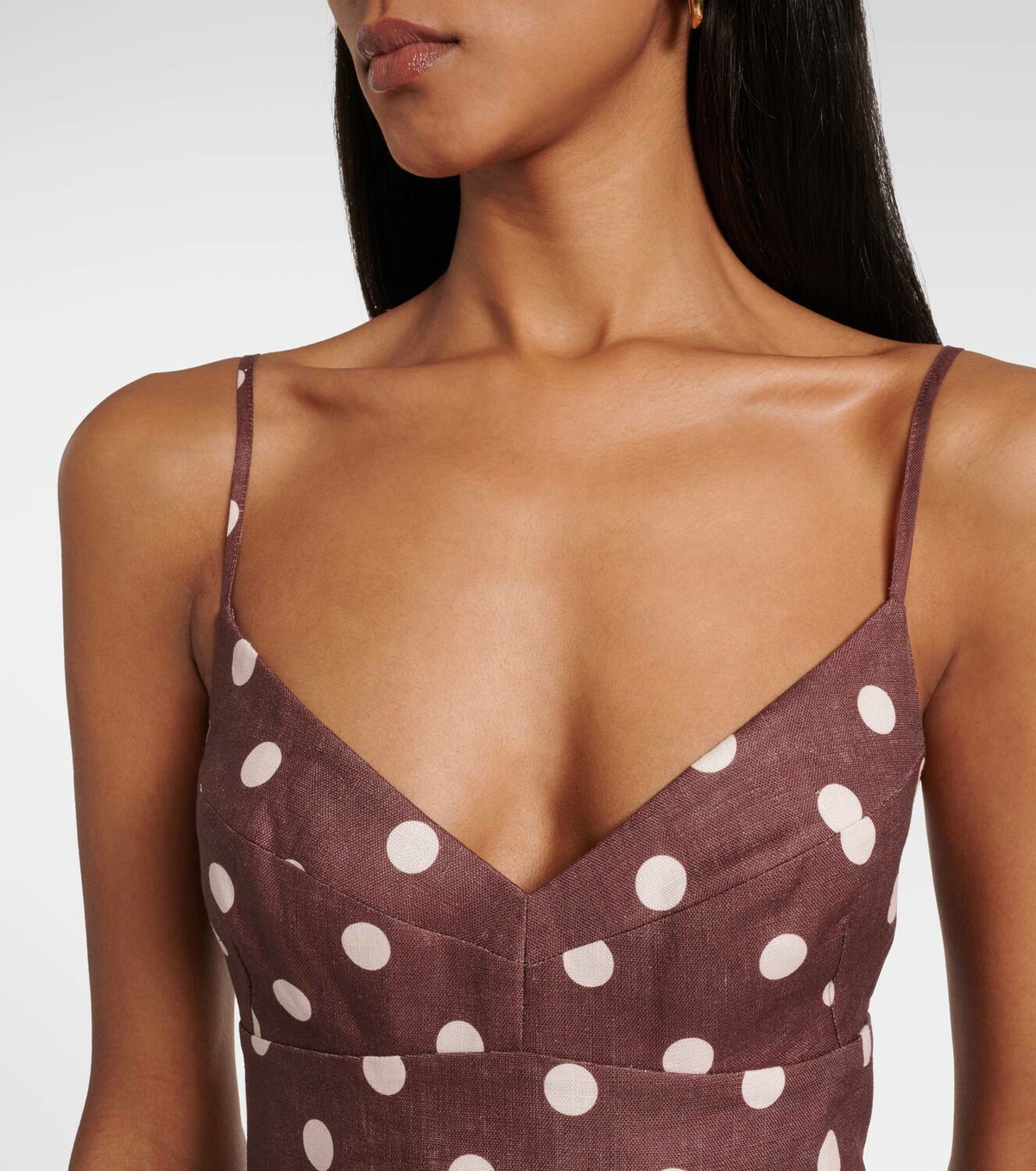 Zimmermann Acacia polka-dot linen minidress Zimmermann