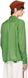 Bode Green Boxy Shirt