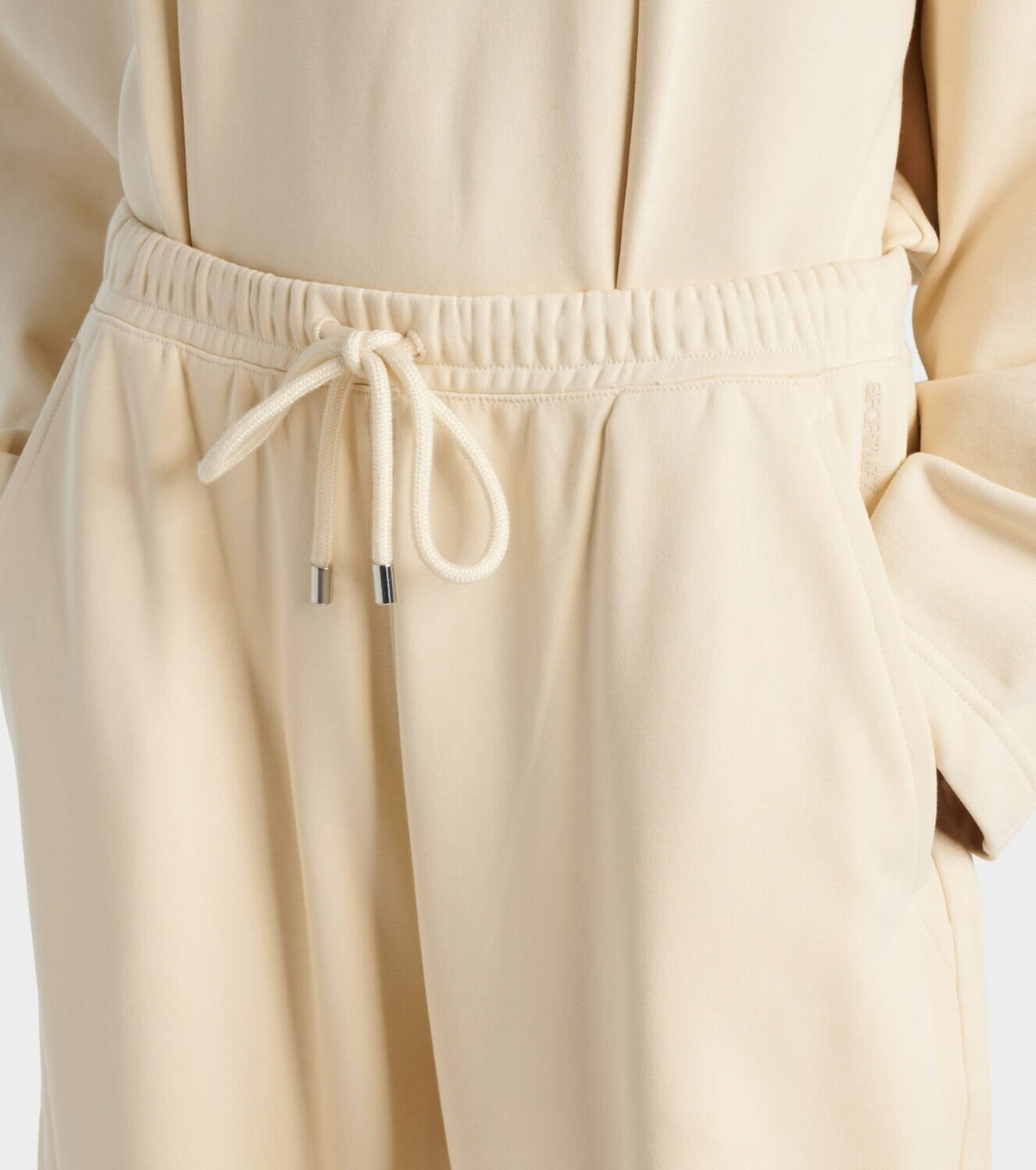 Sportmax Cotton-blend jersey wide-leg sweatpants