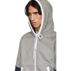 Thom Browne Grey Articulated Zip-Up Hoodie