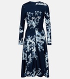 Erdem Floral gathered midi dress