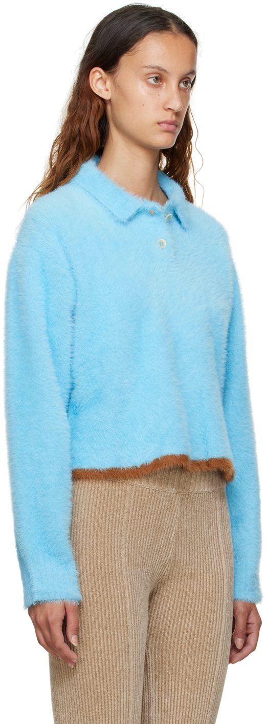 Jacquemus Blue Le Papier 'Le Polo Neve' Polo Jacquemus