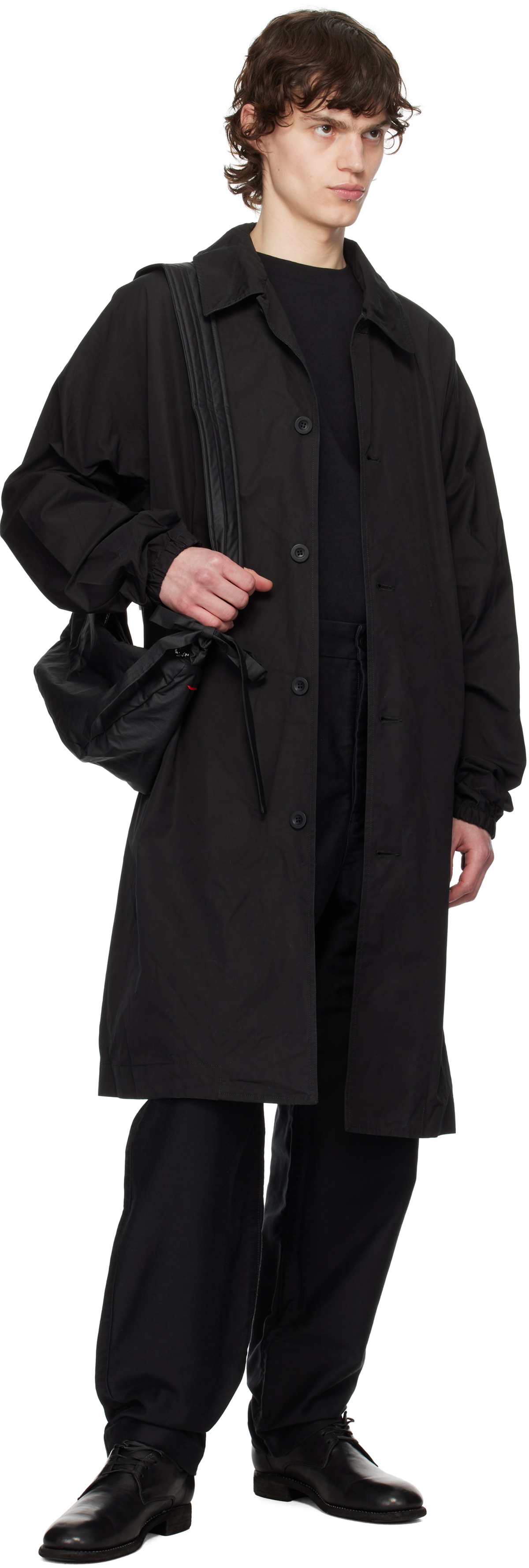 CASEY CASEY Black Peche Coat CASEY CASEY