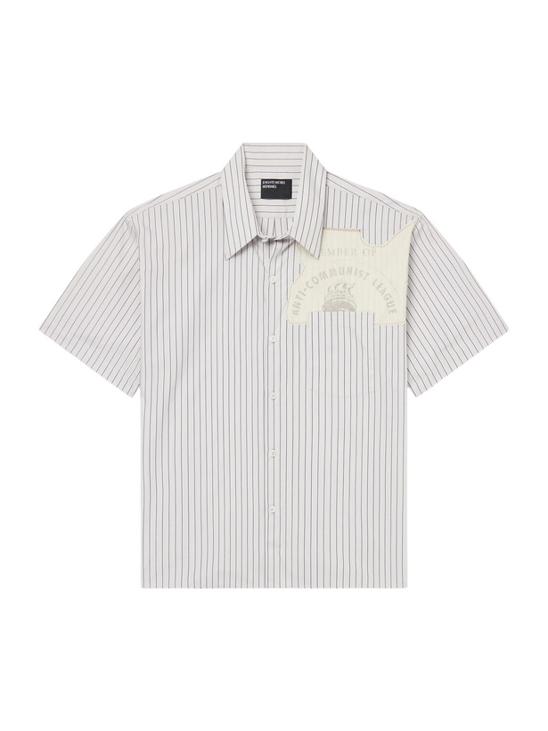 Photo: Enfants Riches Déprimés - Striped Cotton-Oxford Shirt - White