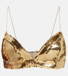 Alex Perry Aine sequined bralette