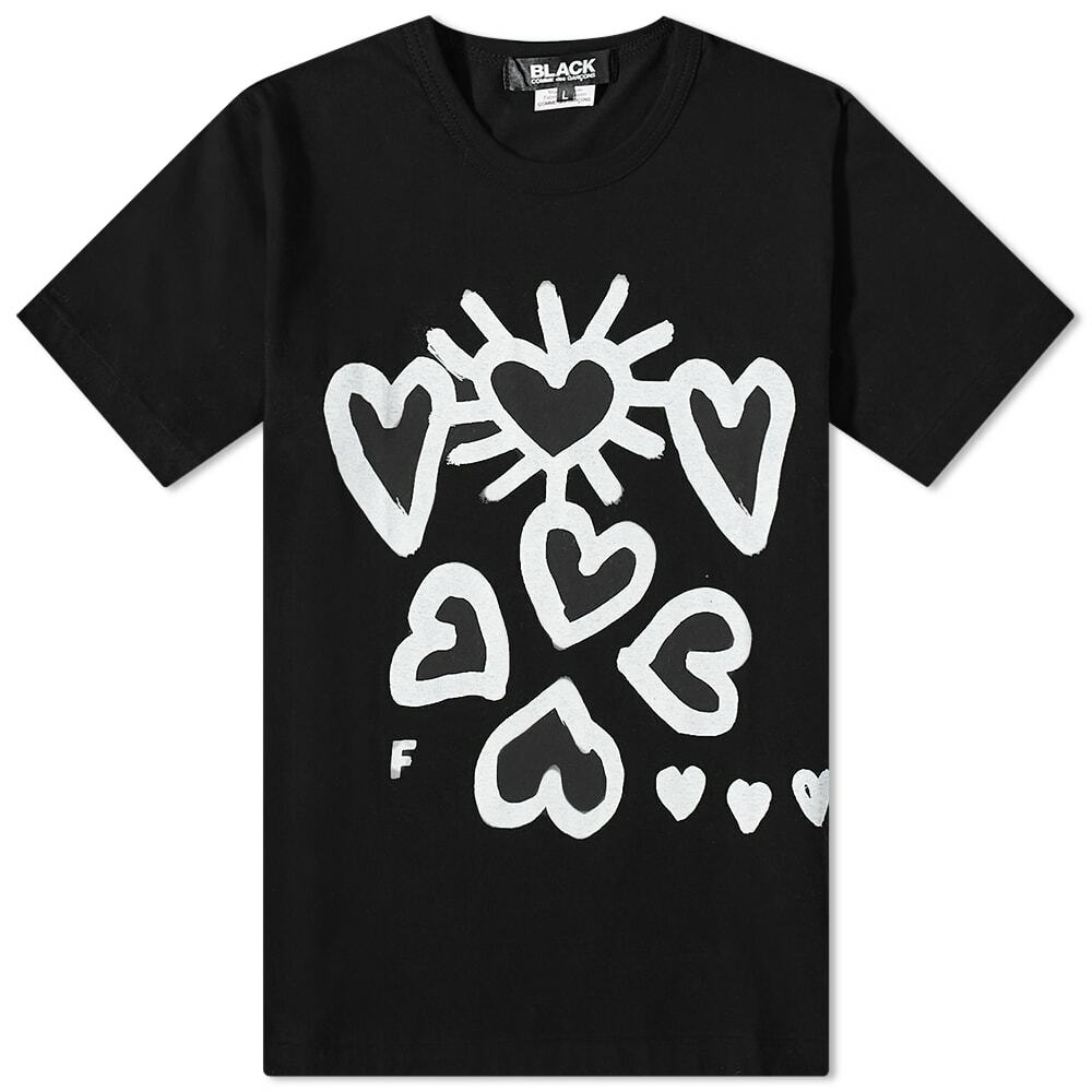 Comme des Garçons Men's CDG Filip Pagowski T-Shirt in Black Comme
