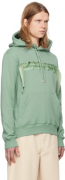 Lanvin Green Curb Lace Hoodie