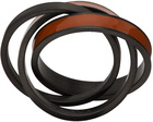 ZEGNA Brown & Black Infinity Ring