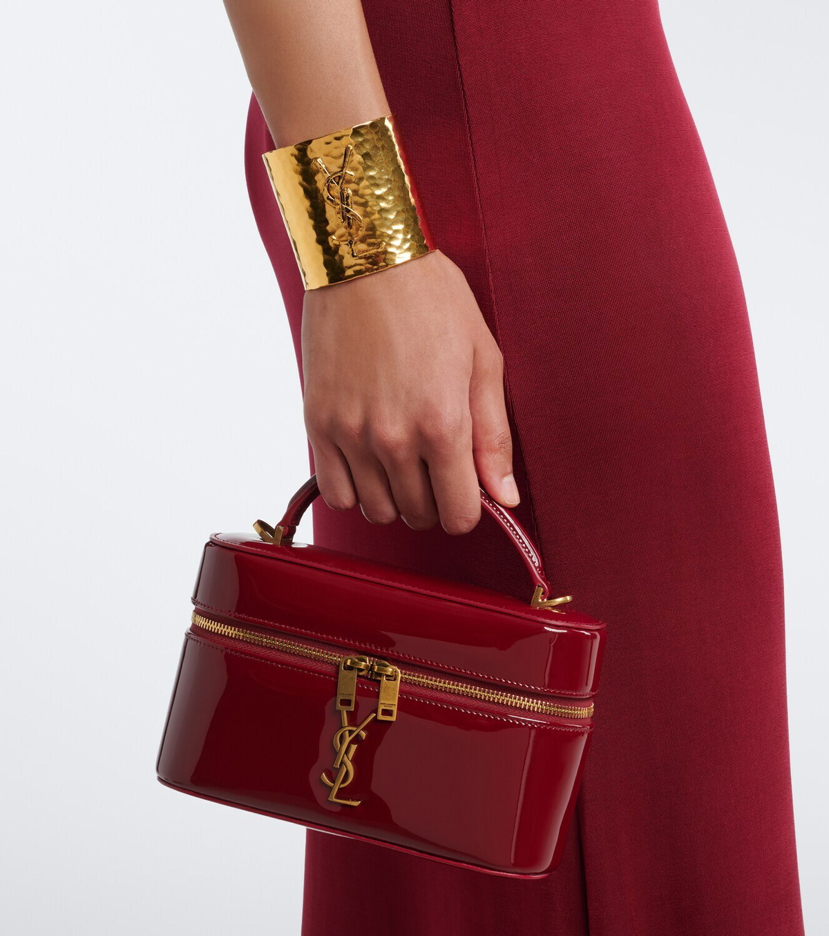 Saint Laurent Gaby patent leather vanity bag