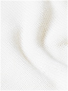 Moncler - Ribbed Virgin Wool Half-Zip Sweater - White