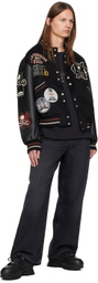 mastermind JAPAN Black C2H4® Edition Curvilinear Bomber Jacket