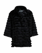 Alberta Ferretti Womens Overcoat & Trench Coat in Black