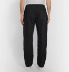 Bottega Veneta - Black Wide-Leg Technical Cotton-Blend Poplin Drawstring Trousers - Black