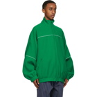 Balenciaga Green Fleece Tracksuit Jacket
