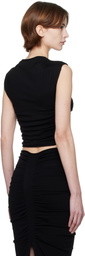 Alexander Wang Black Ruched Tank Top