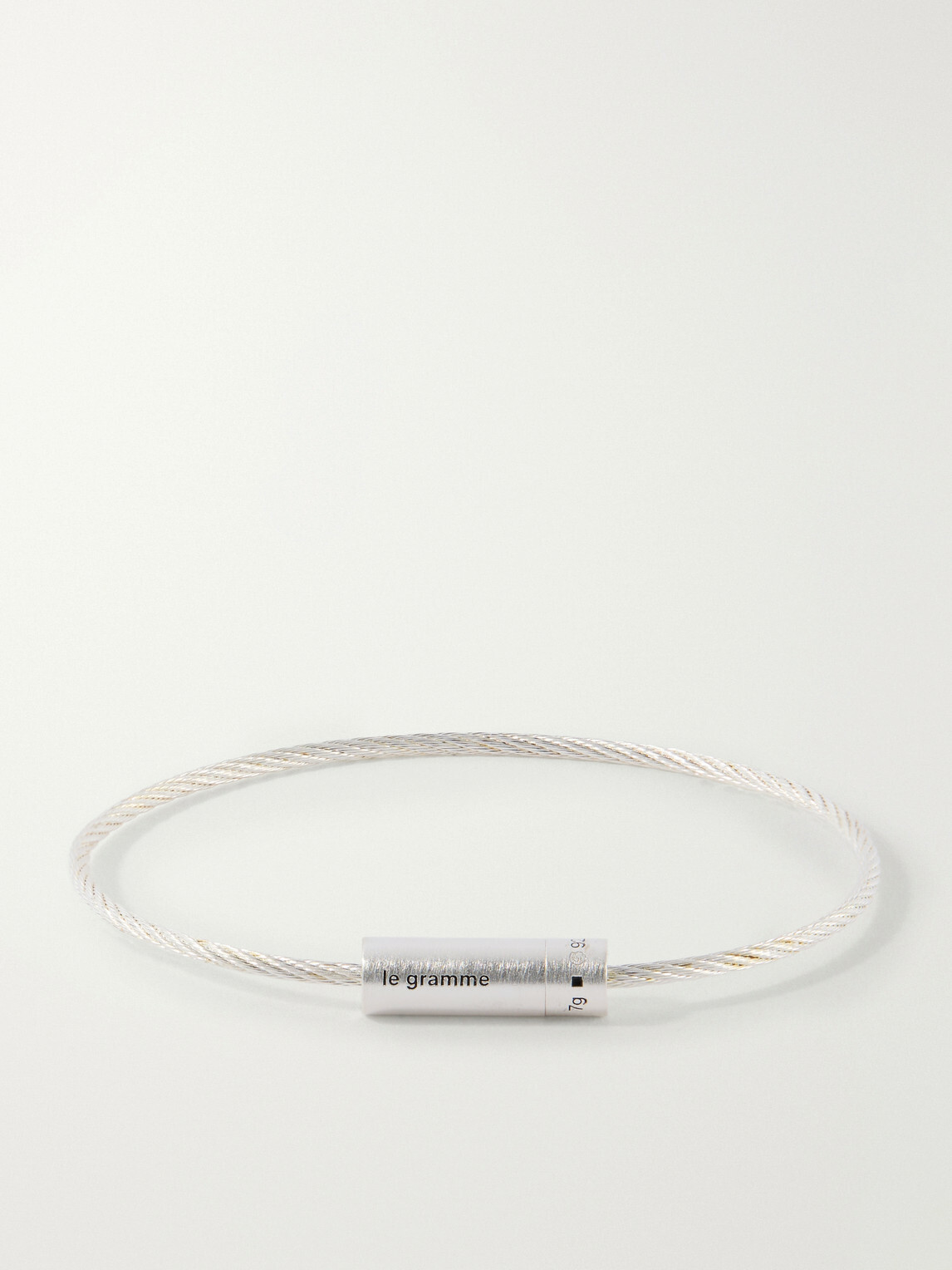 Le Gramme - 7g Brushed Sterling Silver Cable Bracelet - Silver