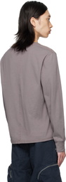 Eckhaus Latta Purple Lapped Long Sleeve T-shirt