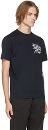 Z Zegna Navy Cotton Logo T-Shirt