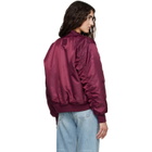 ANINE BING Burgundy Leon Bomber Jacket