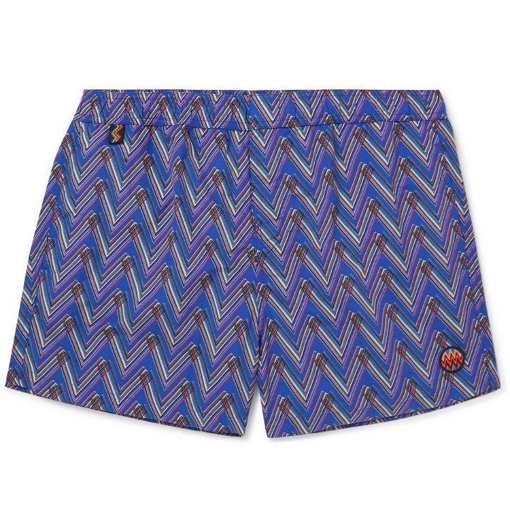 Photo: Missoni - Slim-Fit Mid-Length Printed Swim Shorts - Purple