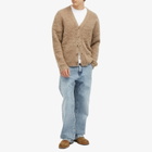 Wood Wood Men's True Mohair Cardigan in Acorn