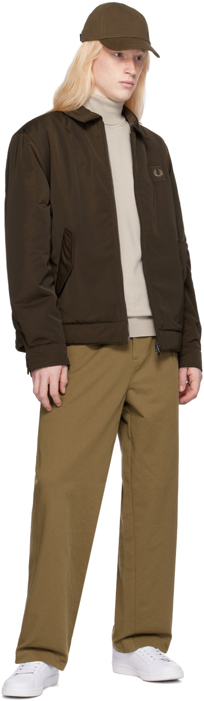 FRED PERRY ブラウン ジップアップジャケット Fred Perry Brown Zip Through Jacket Fred Perry