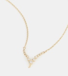 Ondyn Zen Small 14kt gold pendant necklace with diamonds
