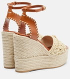 Versace Medusa espadrille wedge sandals