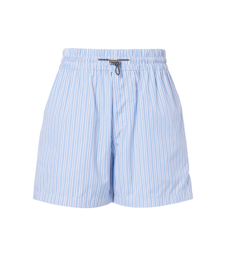 Photo: Plan C Striped cotton shorts