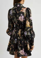 Zimmermann Eden Belted Floral-print Silk Mini Shirt Dress Multi Floral