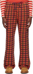 ERL Red Check Sweatpants