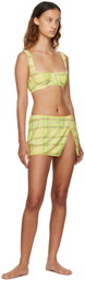 Danielle Guizio SSENSE Exclusive Yellow Cover Up