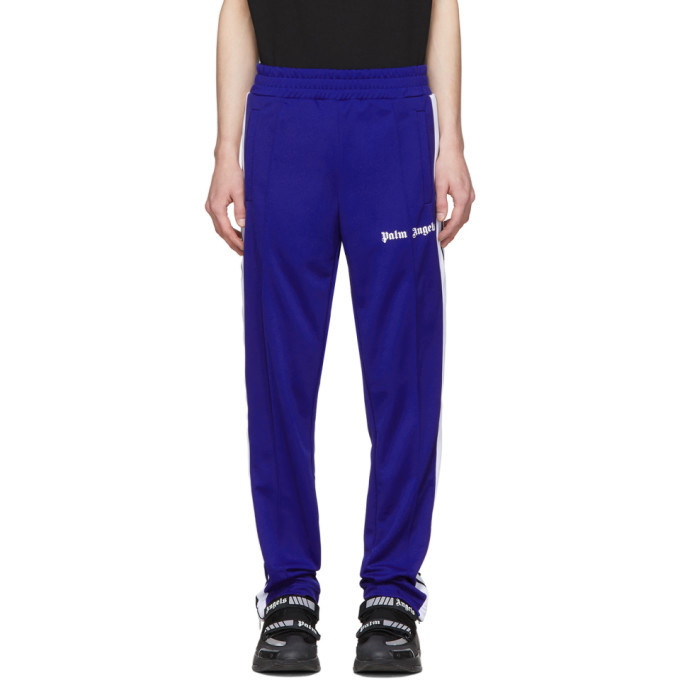 Photo: Palm Angels Blue Classic Track Pants