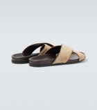 Manolo Blahnik Chiltern suede slides