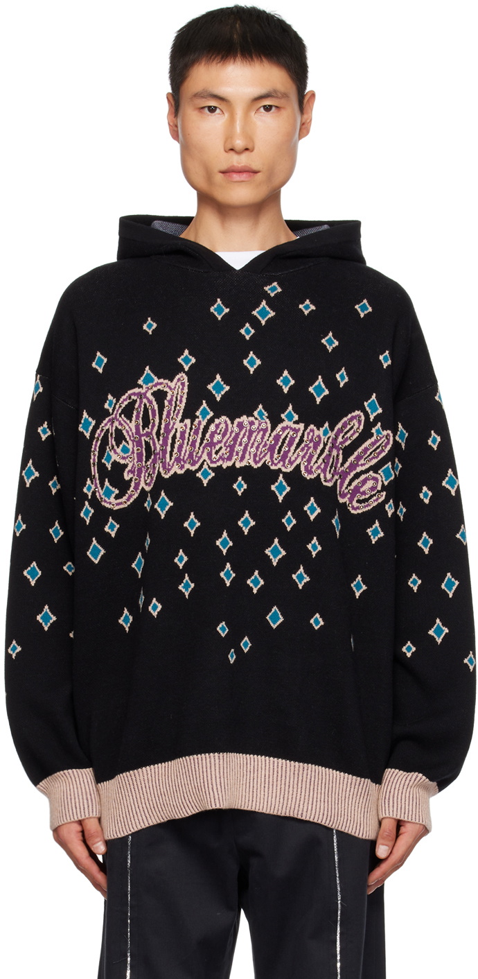 BLUEMARBLE Black Rhinestoned Hoodie