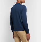 Canali - Mélange Merino Wool Sweater - Blue