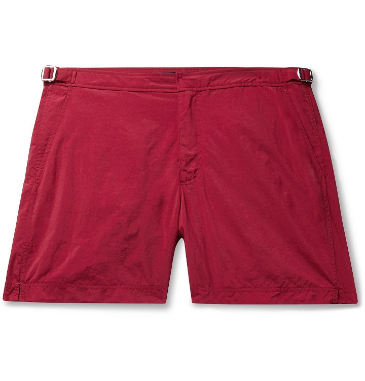 Photo: Incotex - Shell Swim Shorts - Red