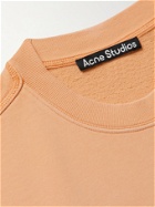 Acne Studios - Fiah Logo-Appliquéd Printed Cotton-Jersey Sweatshirt - Orange