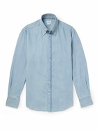 Brunello Cucinelli - Button-Down Collar Denim Shirt - Blue