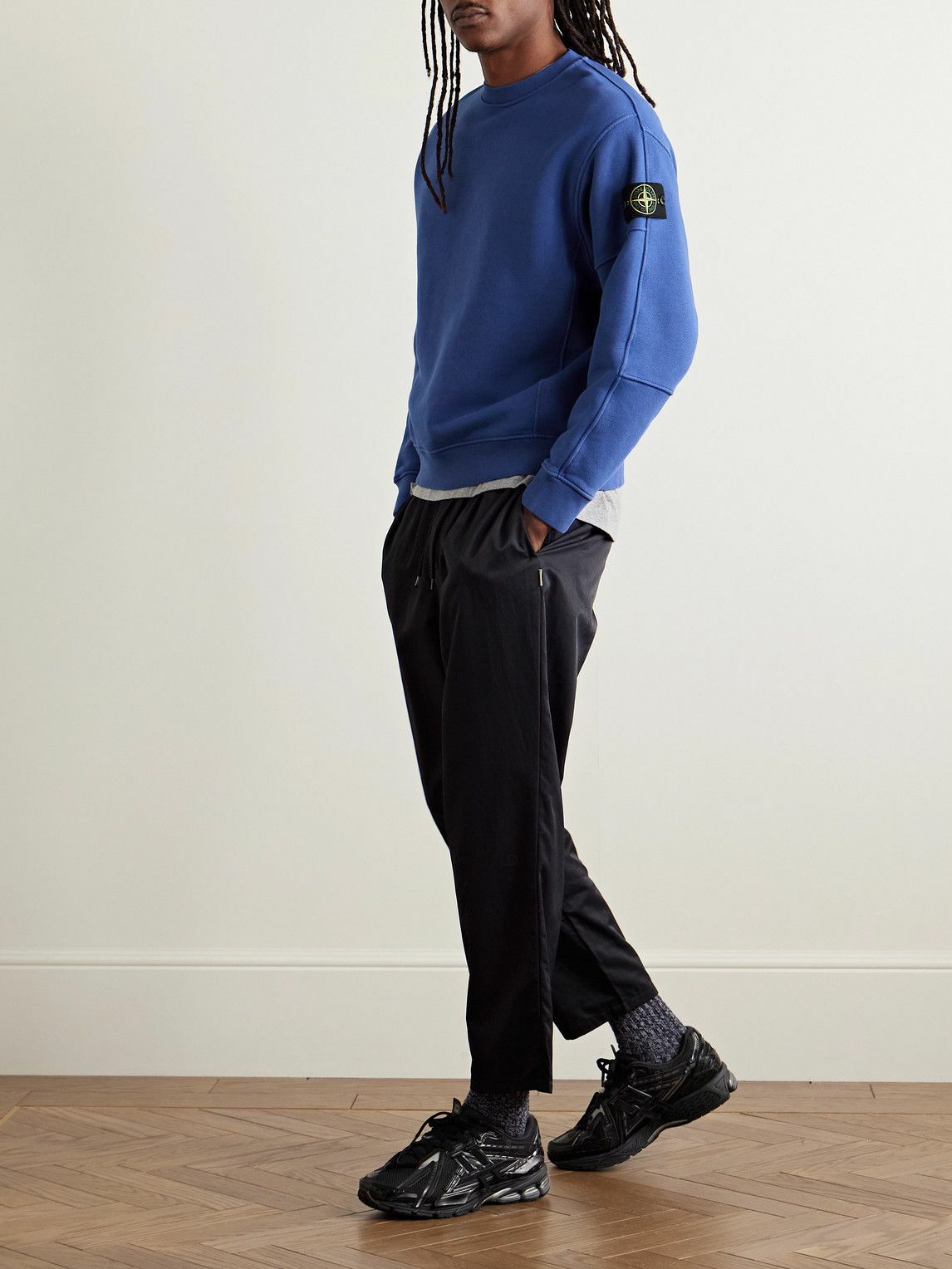 【関税&送料込】Stone  Jersey Sweatshirt With Logo Bad 関税&送料込】Stone Island Jersey Sweatshirt With Logo Bad