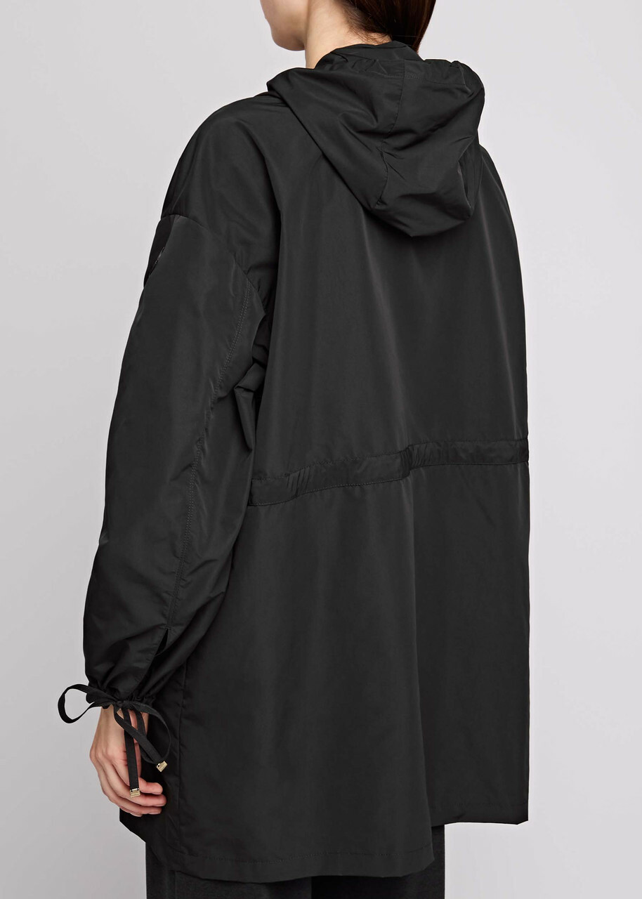 Moncler Shaverne Hooded Shell Parka Black