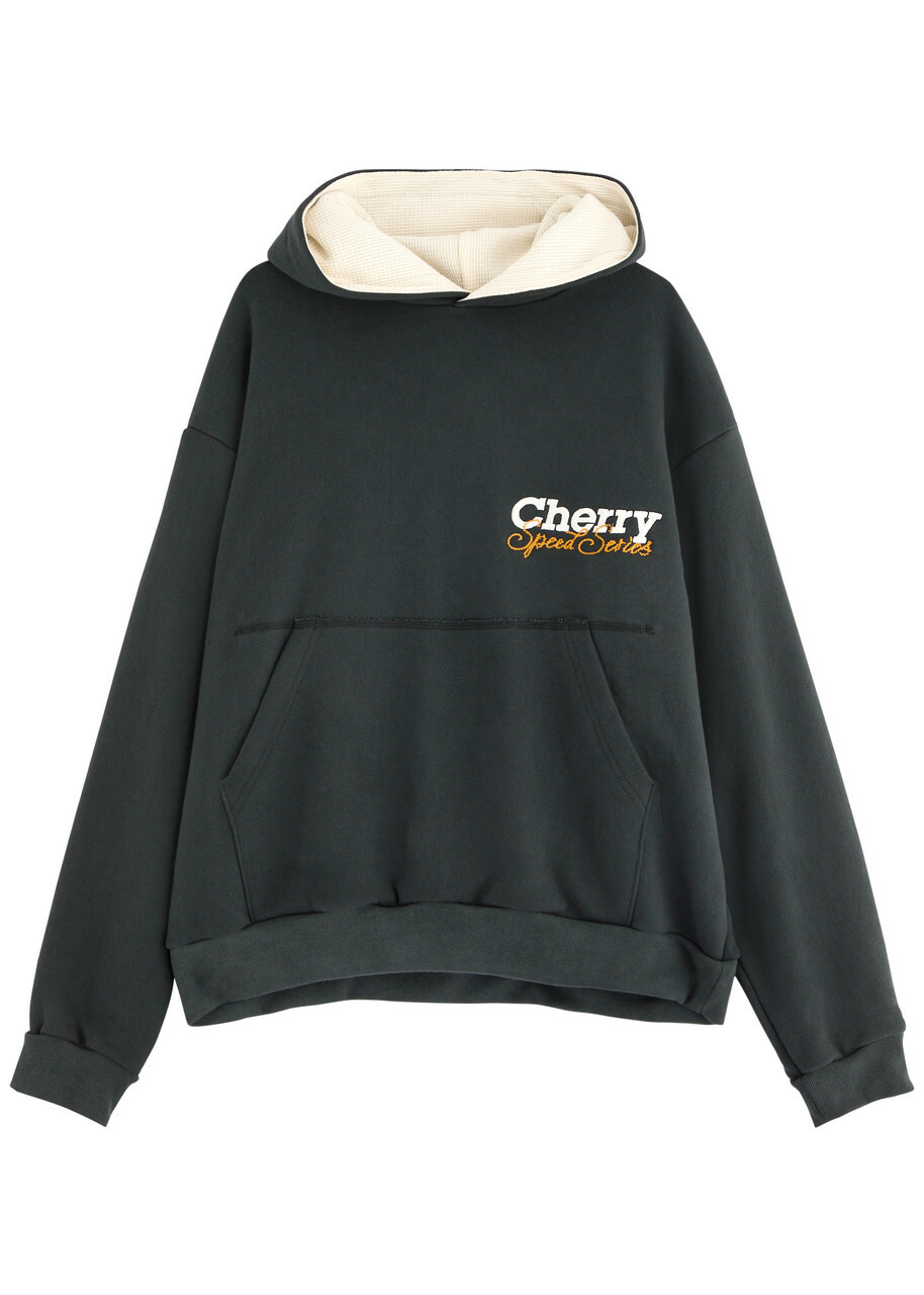 Cherry LA Speed Series Hooded Cotton Sweatshirt Black CHERRY LA