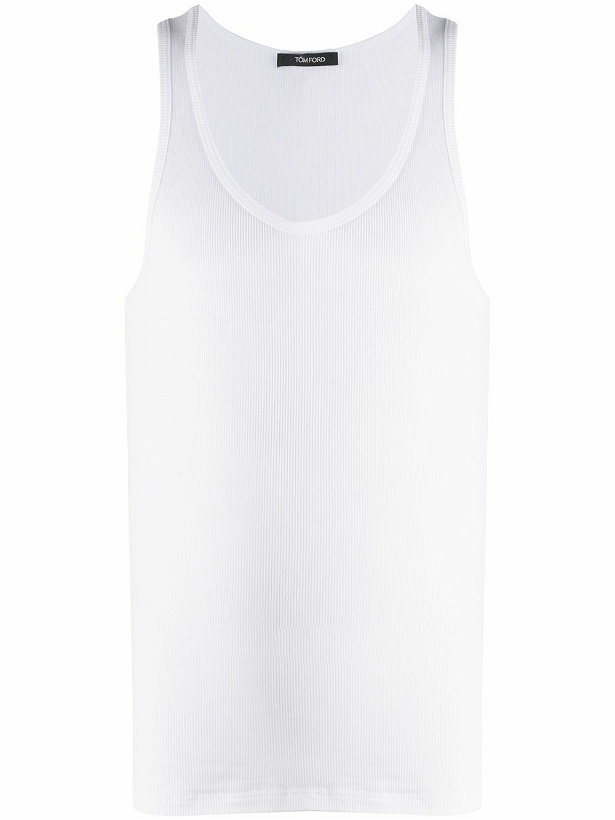 Photo: TOM FORD - Ribbed Cotton Tank Top
