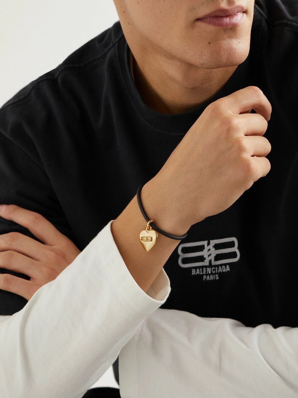 Sabounji Jewelry  Rubber bracelet 18 CRT Gold