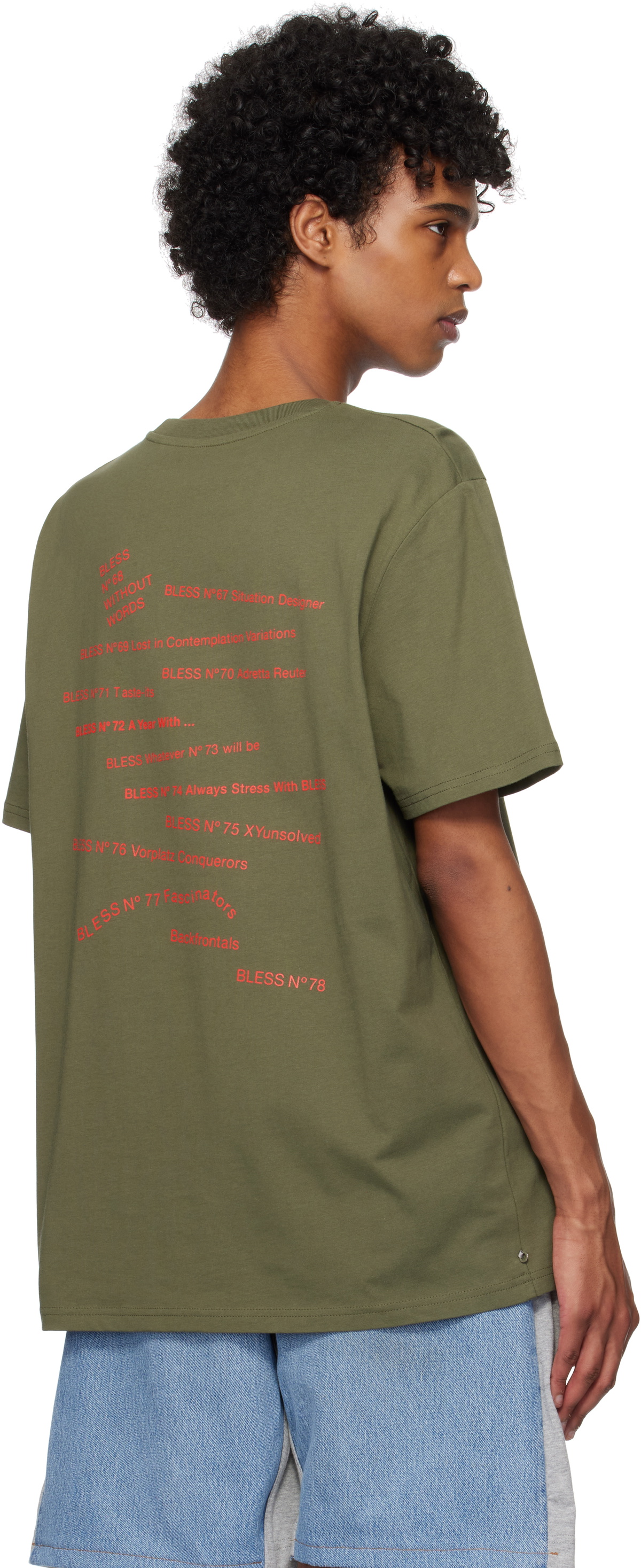 Bless Khaki N°79 Multicollection V T-shirt Bless