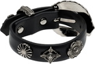 Toga Pulla Motif Leather Bangle Bracelet