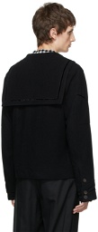 BED J.W. FORD Black Wool Sailor Collar Jacket