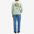 Brain Dead Men's Lex Half Zip Sweatshirt in Mint